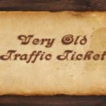 old traffic ticket