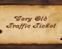 old traffic ticket